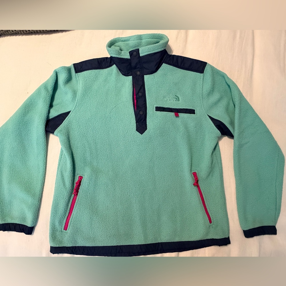 The North Face Royal Arch Men's 1/4 Snap Fleece Pullover Jacket (Medium, Wasabi)